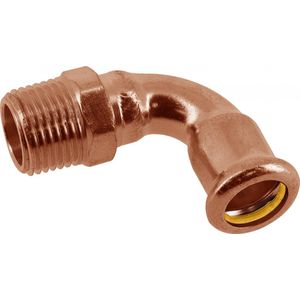 Bonfix PRESS RK GAS kniekoppeling 90° conisch 1 bux22mm gastec 501527