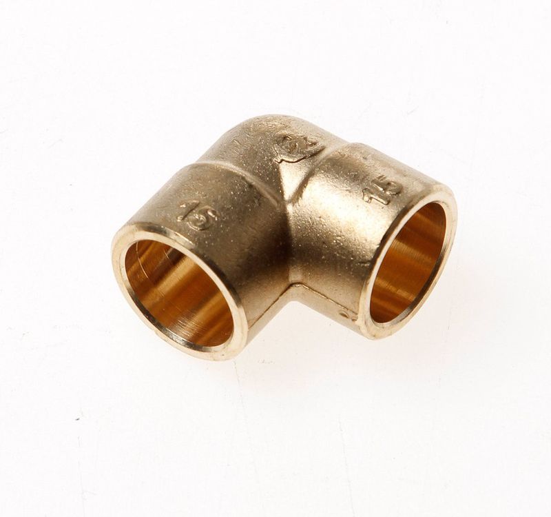 Bonfix Soldeer Messing Kniekoppeling 15 X 15 Mm