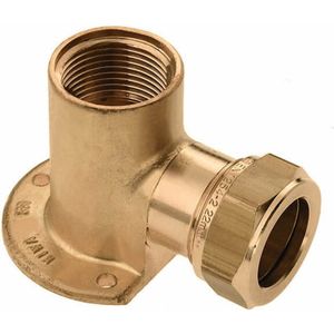 Bonfix - Muurplaat - Messing - Laag - Binnendraad x Capillair