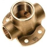 Bonfix - Muurplaat Dubbel - Messing - 12 x 3/8 x 12 - Capillair x Binnendraad