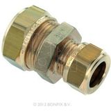 Bonfix messing knelfitting verloop 12mmx10mm recht FF