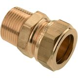 Bonfix messing knelfitting puntstuk 15mm xinch FxR