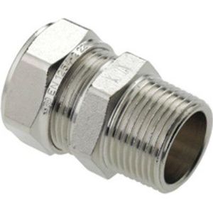 Bonfix Knelkoppeling 1/2 x 15mm vernikkeld