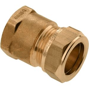 Bonfix knelkoppeling - Schroefbus - 3/8 x 10mm - Messing