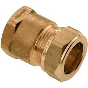 Bonfix knelkoppeling - Schroefbus - 1/2 x 18mm - Messing