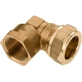Bonfix - Messing Knel Knie - Binnendraad 1 x 28mm - Conisch