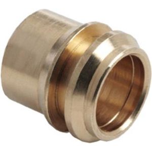 Bonfix knelkoppeling - Verloopset 1-delig / 3-delig - 28mm x 15mm - Messing