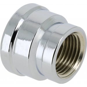 Bonfix Draadfitting Verloopsok 1/2 x 3/8 - 2 x binnendraad - Chroom
