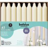 Bolsius Professional Dinerkaarsen Ivoor - 45 stuks - 18cm lang - Weinig rook en druipvrij