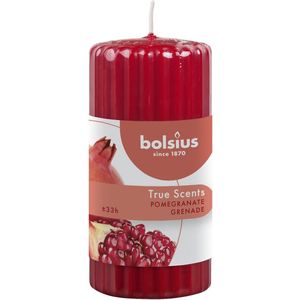 Bolsius - Rustieke stompkaars - Lichtroze - 4 stuks - Brandtijd van 35 uur - Huishoudkaars - Interieurdecoratie - Ongeparfumeerd - Natuurlijke plantaardige was - Zonder palmolie - 8 x 7 cm