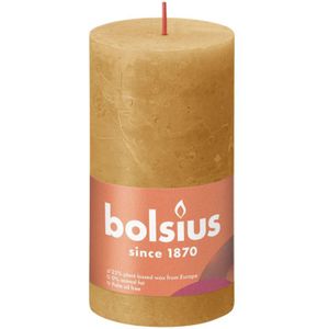 Bolsius Rustiek stompkaars 130/68 Oker
