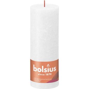 Bolsius Stompkaars Rustiek Cloudy White - 19 cm / ø 7 cm