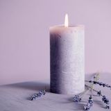 Bolsius Rustiek stompkaars 80/68 violet