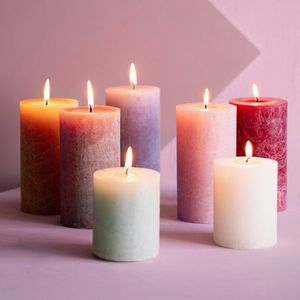 Bolsius Rustiek stompkaars 80/68 violet