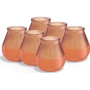 Bolsius - 6 Geurkaarsen - Citronella - Buitenkaars - Koraal