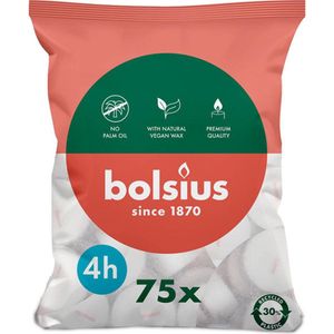Bolsius - Theelichten - 75 stuks per verpakking - Zak