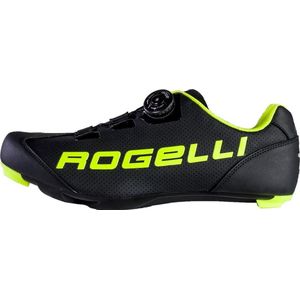 Rogelli Ab-410 Fietsschoenen - Raceschoenen - Unisex - Zwart, Fluor - Maat 37