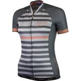 Rogelli - Ispira - Fietsshirt - Grijs/Koraal - Polyester - Lange Mouwen