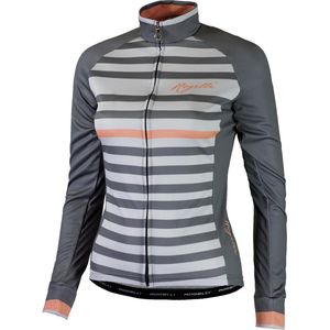 Rogelli - Ispira - Fietsshirt - Grijs/Koraal - Polyester - Lange Mouwen