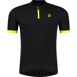 Rogelli Core Fietsshirt Heren - Korte Mouwen - Wielershirt - Zwart, Fluor - Maat XXL