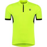 Rogelli Core Fietsshirt Heren - Korte Mouwen - Wielershirt - Fluor, Zwart - Maat XL