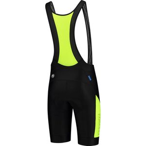 Rogelli Tyro Korte Fietsbroek - Met Bretels - Heren - Zwart, Fluor