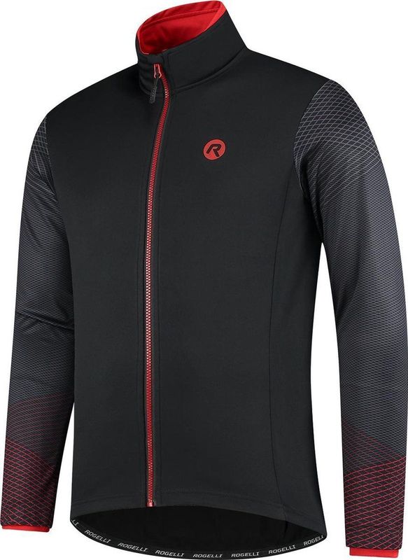 Rogelli - Wire - Winterjack - Zwart/Rood - Dynashield 3000 - Racepasvorm