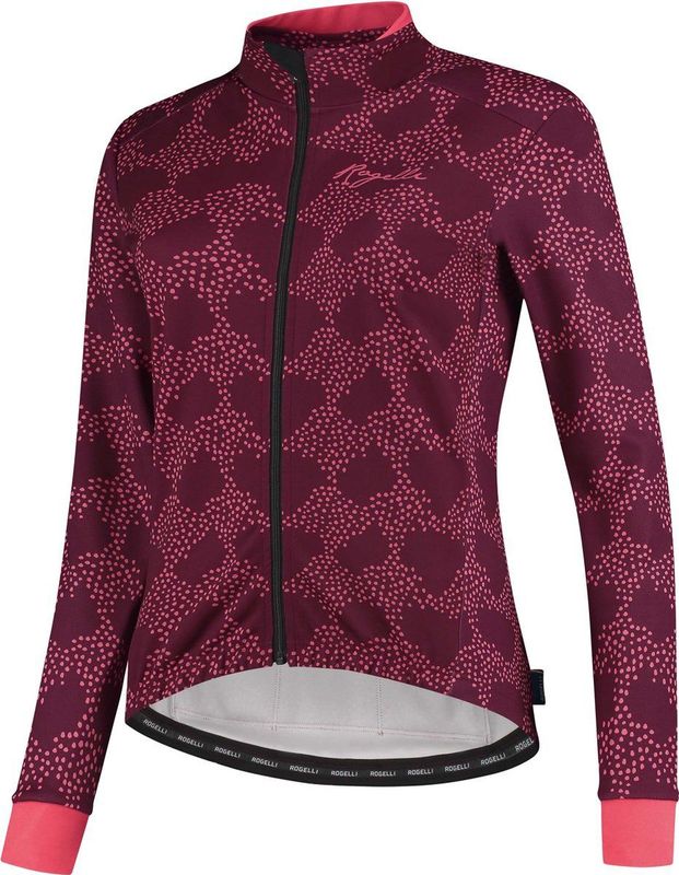 Rogelli - Blossom - Fietsjack - Cerise, Coral - Winddicht, Ademend, Reflecterend