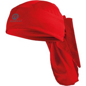 Rogelli Bandana Wielrennen Heren en Dames - Hoofddoek Fietsmuts Unisex - Rood - Maat One Size