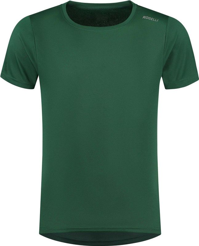 Rogelli Promo Sportshirt Heren - Hardloopshirt Korte Mouwen - Donkergroen