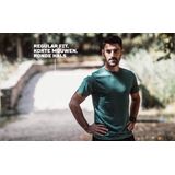 Rogelli Promo Sportshirt Heren - Hardloopshirt Korte Mouwen - Donkergroen - Maat XXL