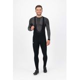 Rogelli Core Lange Fietsbroek Heren met Bretels - Zonder Zeem - Lange Wielrenbroek - Zwart - Maat 4XL