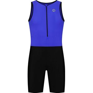 Rogelli Florida Trisiut Met Korte Mouwen Voor Triatlon - Unisex - Blauw, Zwart - Maat XL