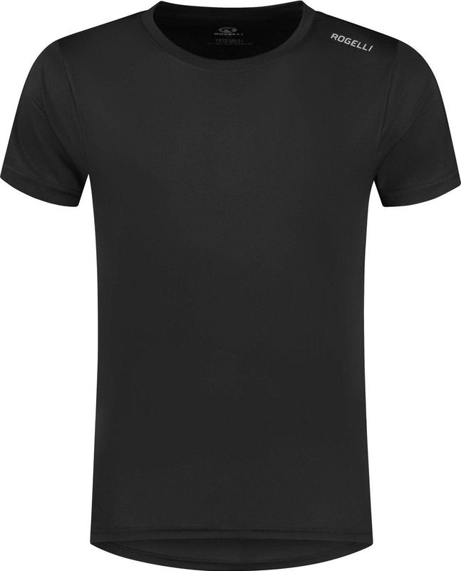 Rogelli Promo Sportshirt Heren - Hardloopshirt Korte Mouwen - Zwart