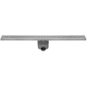 Easy Drain Multi afvoergoot enkele plaat met zijuitloop 9,8x140cm 50mm RVS edm1400