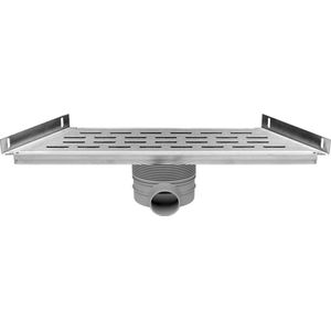 Rvs Douchegoot Met Schuine Zijde 48,5X30 / 89,6X70 Cm
