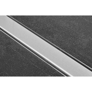 Easy Drain Compact 30 FF zero douchegoot 6x80cm enkele plaat met zijuitloop RVS edcomffz800-30