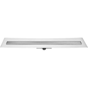 Easy Drain Compact FF Zero afvoergoot 90 x 6 cm. zijaansluiting Rvs