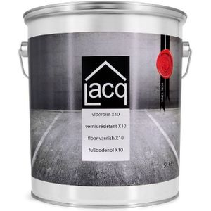 Lacq Vloerolie X10 - Houtolie - 5 Liter - Voor binnen - Kleurloos - Houten vloeren en meubels
