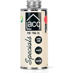 Lacq Tung Olie - Pure Houtolie - Bescherming en Afwerking - Natuurlijke Glans - Waterafstotend