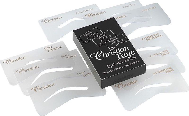 Christian Faye Eyebrow stencil set SPA 1 set