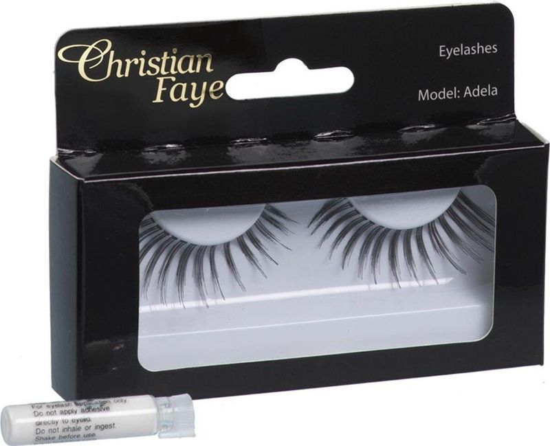Christian Faye - Eyelash Adela - Kunstwimpers - Zwart - Handgemaakt
