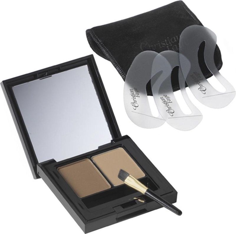 Christian Faye - Eyebrow Make Up Duo Wenkbrauwpoeder 3 g Deep Blond