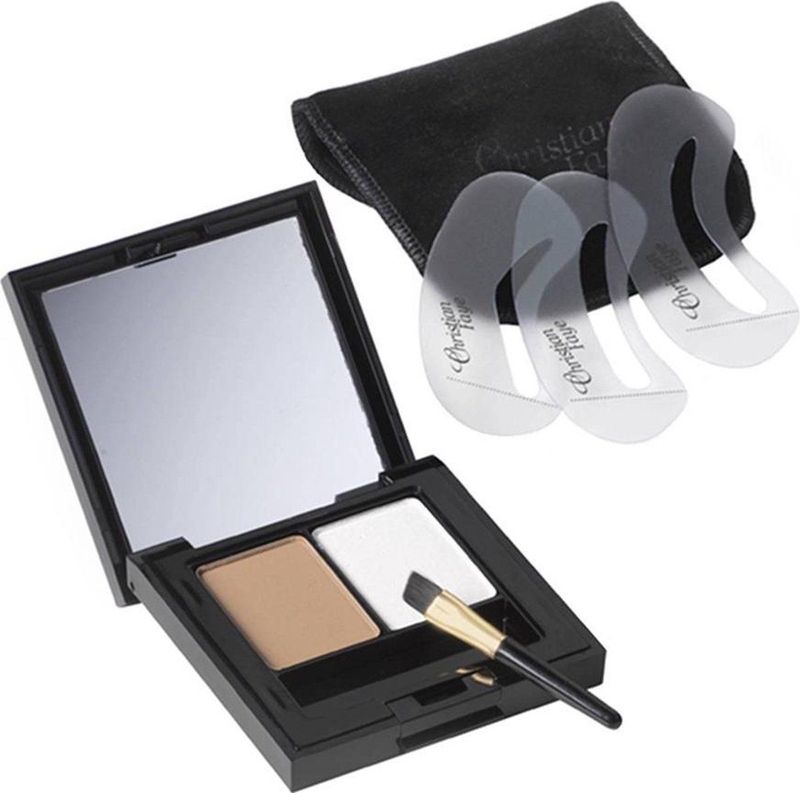 Christian Faye - Eyebrow Make Up Duo Highlighter Wenkbrauwpoeder 3 g Light