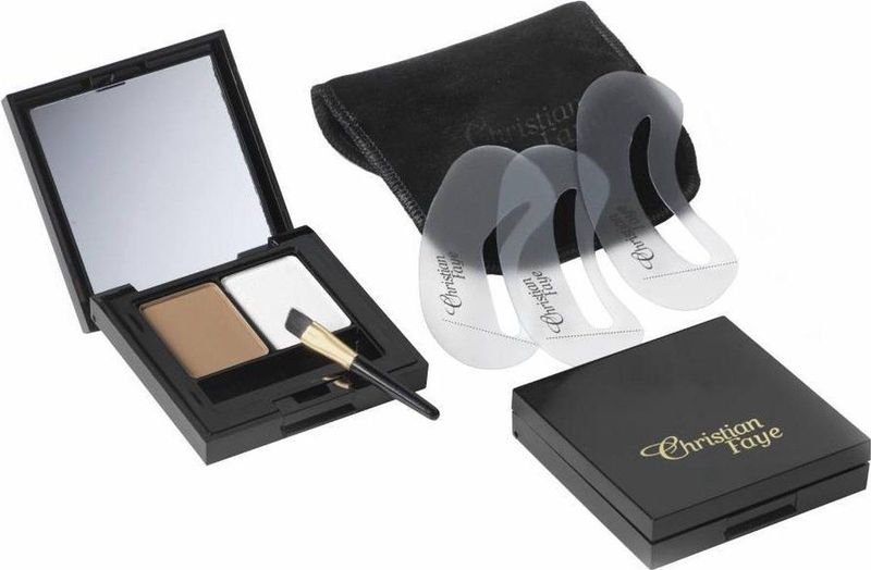 Christian Faye - Eyebrow Make Up Duo Highlighter Wenkbrauwpoeder 3 g Medium