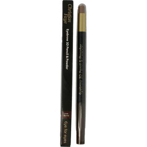Christian Faye - Eyebrow 3D Pencil & Powder Wenkbrauwpotlood 1 g Dark Brown