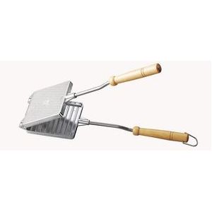Inno Cuisinno Tosti-ijzer - gietaluminium - houten steel