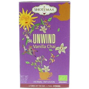 Shoti Maa Unwind Vanilla Chai Thee Zakjes 16st