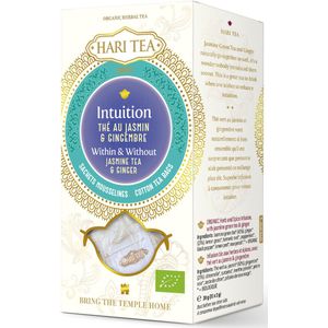 Hari tea - Kruidenthee - Groene thee met jasmijn en gember - Jasmine tea & Ginger (1 doosje)