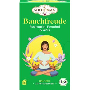 Kruidenthee - Shoti Maa ""Bauchfreude"" - biologische kruiden- en specerijenthee met rozemarijn, venkel en anijs (6 doosjes thee)